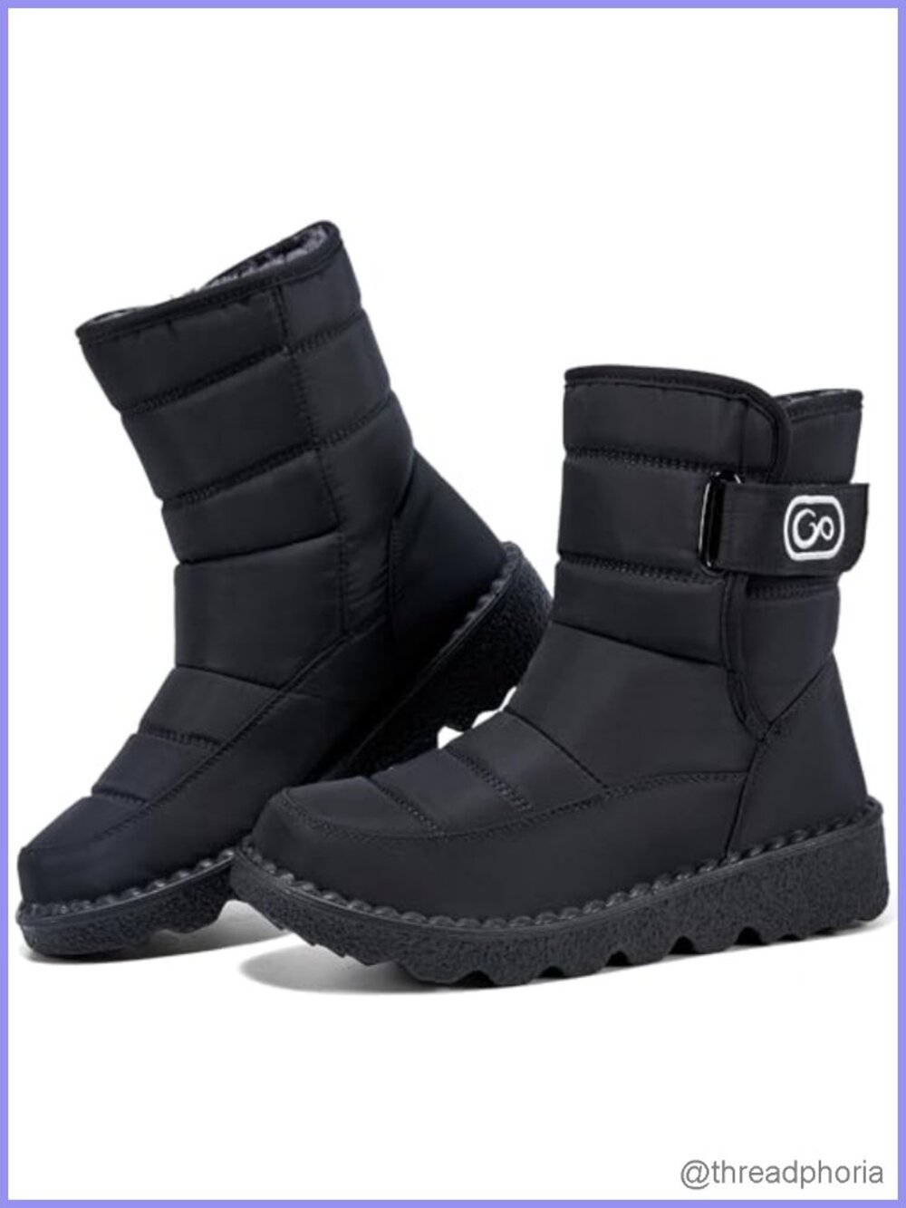 Womens Winter Snow Boots Warm Fur Lining Non Slip Waterproof Outdoor